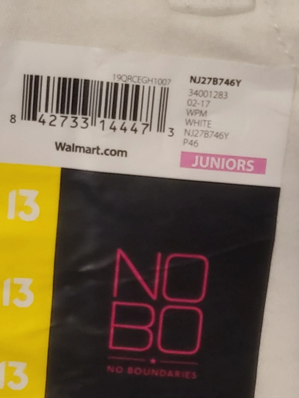 NWT No Boundaries White Denim Short Shorts